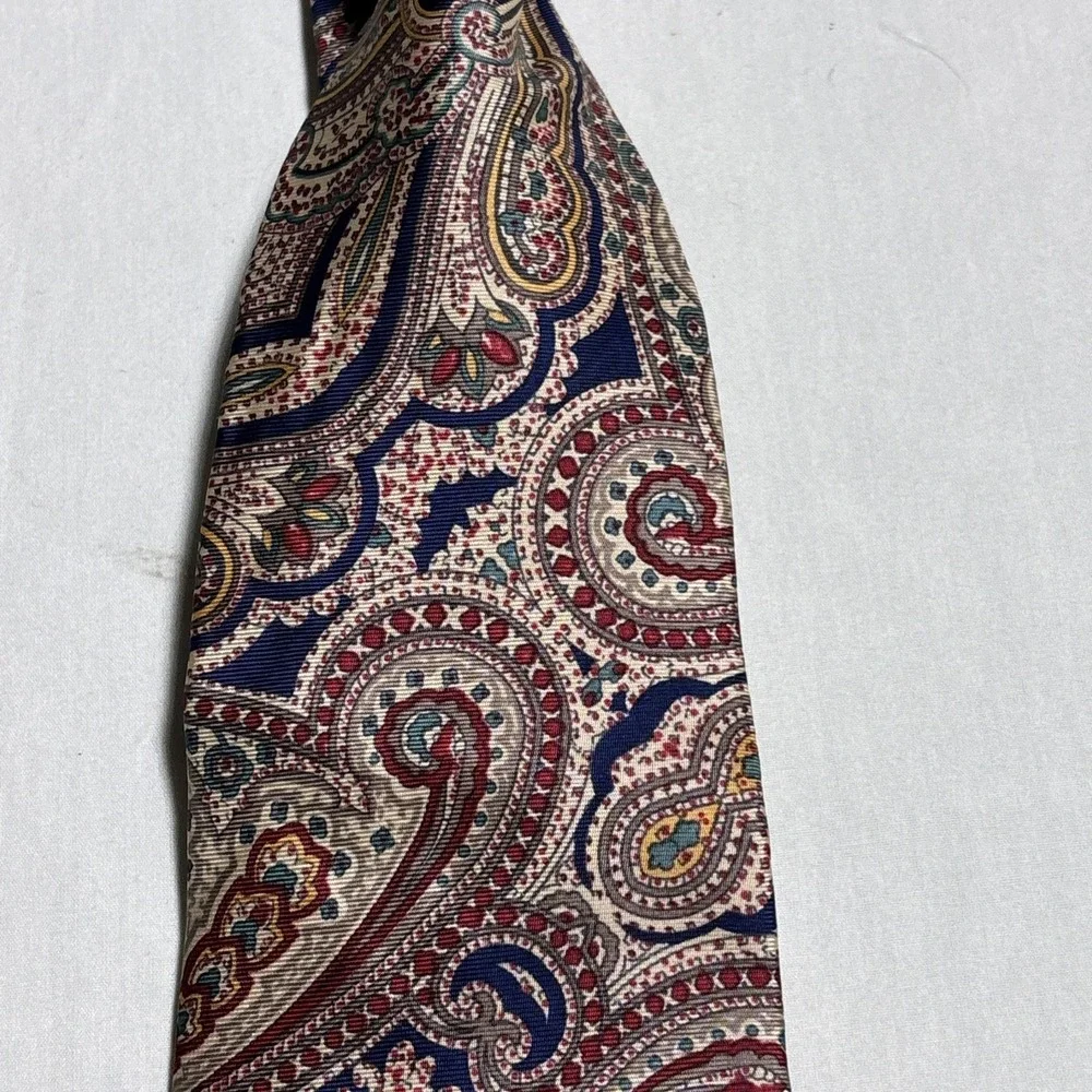 Tattersall  Mens Silk Tie Designer‎  Paisley Necktie 100% Silk 61